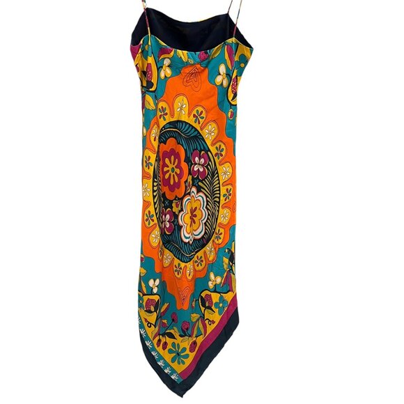 Cache Womens Multicolor Floral Halter Dress Size 4 - Picture 5 of 10